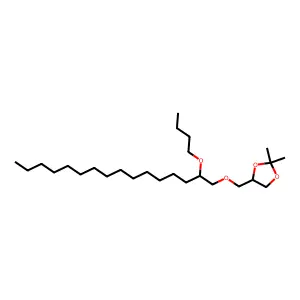 1,3-Dioxolane, 4-[[(2-butoxyhexadecyl)oxy]methyl]-2,2-dimethyl- structure