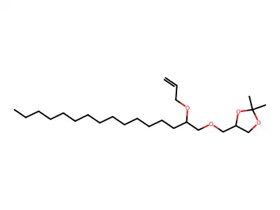 1,3-Dioxolane, 2,2-dimethyl-4-[[[2-(2-propenyloxy)hexadecyl]oxy]methyl]- structure