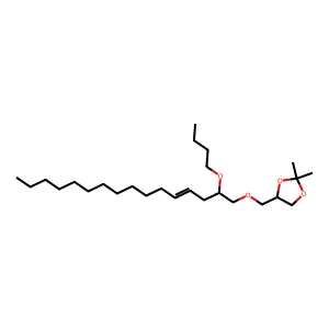 4-[[(2-Butoxy-4-hexadecenyl)oxy]methyl]-2,2-dimethyl-1,3-dioxolane structure
