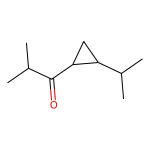 2-Methyl-1-(2-isopropylcyclopropyl)-1-propanone structure