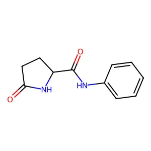 5-oxo-N-phenylpyrrolidine-2-carboxamide structure