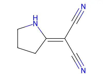 Propanedinitrile, 2-pyrrolidinylidene- structure
