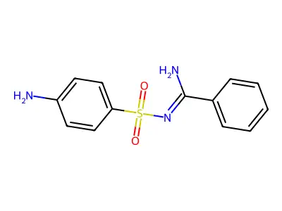 N'-(4-aminophenyl)sulfonylbenzenecarboximidamide structure