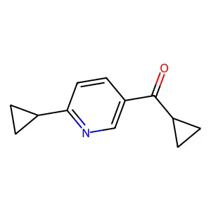 Cyclopropyl(6-cyclopropyl-3-pyridinyl)methanone structure