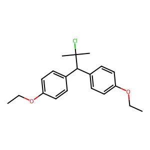 Benzene, 1,1'-(2-chloro-2-methylpropylidene)bis(4-ethoxy- structure