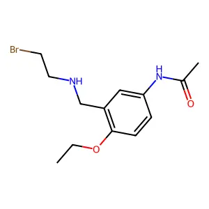 Acetanilide, 3'-((2-bromoethylamino)methyl)-4'-ethoxy- structure