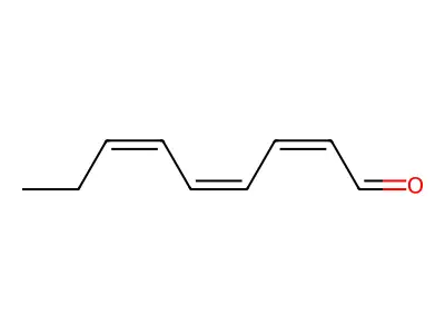 Nona-2,4,6-trienal structure