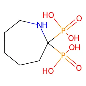 氮杂环庚烷-2,2-二膦酸 structure