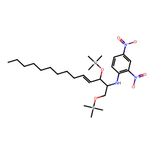 N-(2,4-Dinitrophenyl)-2,2,8,8-tetramethyl-4-(undec-1-en-1-yl)-3,7-dioxa-2,8-disilanonan-5-amine structure