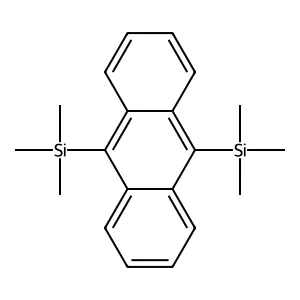 Silane, 9,10-anthracenediylbis[trimethyl- structure