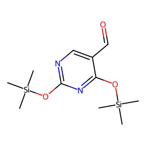 2,4-Bis[(trimethylsilyl)oxy]-5-pyrimidinecarbaldehyde structure