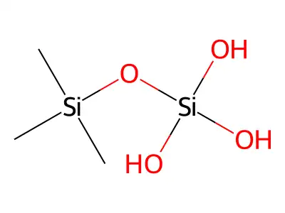 Trimethylsilyl trihydrogen silicate structure