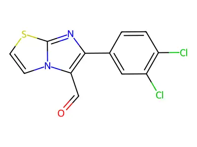 6-(3,4-Dichlorophenyl)imidazo[2,1-b][1,3]thiazole-5-carbaldehyde structure
