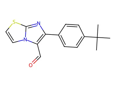 6-(4-Tert-butylphenyl)imidazo[2,1-b][1,3]thiazole-5-carbaldehyde structure