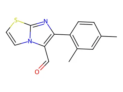 6-(2,4-Dimethylphenyl)imidazo[2,1-b][1,3]thiazole-5-carbaldehyde structure