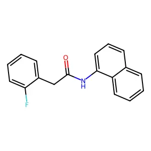 2-(2-fluorophenyl)-N-naphthalen-1-ylacetamide structure