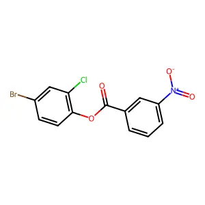 4-Bromo-2-chlorophenyl 3-nitrobenzoate structure