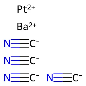 四氰合铂(II)酸钡 structure