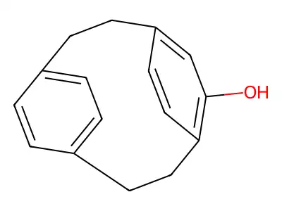Racemic-4-hydroxy[2,2]paracyclophane structure