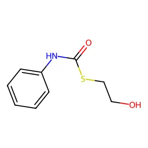 S-(2-羟乙基)硫代苯氨基甲酸酯 structure