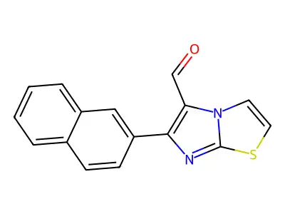 6-(2-Naphthyl)imidazo[2,1-b][1,3]thiazole-5-carbaldehyde structure