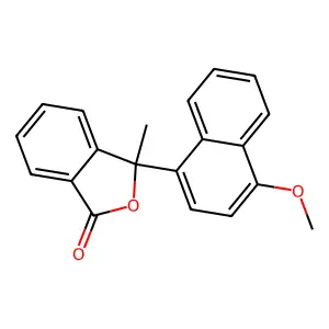 3-(4-Methoxy-1-naphthyl)-3-methyl-2-benzofuran-1(3H)-one structure