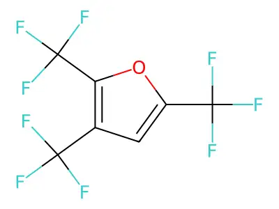 2,3,5-Tris(trifluoromethyl)furan structure