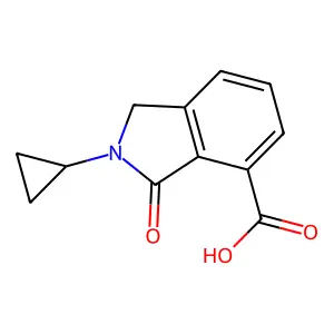 2-环丙基-3-氧代异吲哚啉-4-甲酸 structure