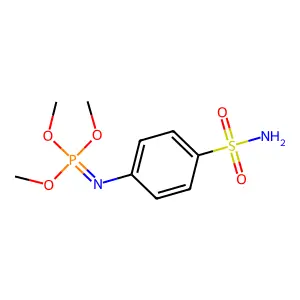 Phosphorimidic acid, N-(p-sulfamoylphenyl)-, trimethyl ester structure