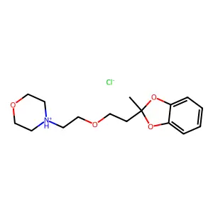 1,3-Benzodioxole, 2-methyl-2-(2-(2-morpholinoethoxy)ethyl)-, hydrochloride structure
