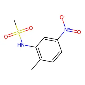 N-(2-methyl-5-nitrophenyl)methanesulfonamide structure