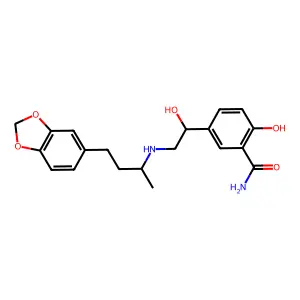 Medroxalol structure