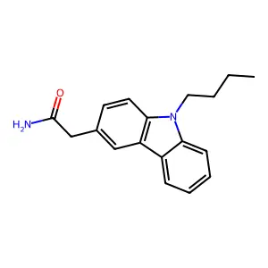 2-(9-Butylcarbazol-3-yl)acetamide structure