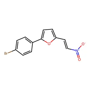2-(4-Bromophenyl)-5-(2-nitroethenyl)furan structure