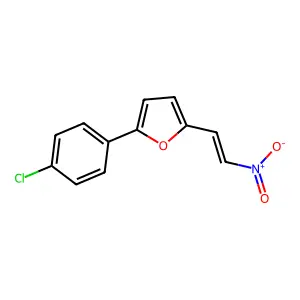 2-(4-Chlorophenyl)-5-(2-nitroethenyl)furan structure