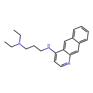 1,3-Propanediamine, N'-benzo(g)quinolin-4-yl-N,N-diethyl- structure