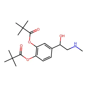 Dipivefrine, (R)- structure