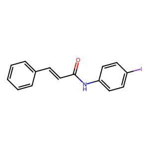 N-(4-iodophenyl)-3-phenylprop-2-enamide structure