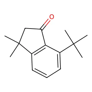 1H-Inden-1-one, 7-(1,1-dimethylethyl)-2,3-dihydro-3,3-dimethyl- structure