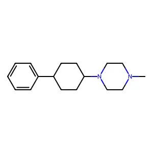 1-Methyl-4-(4-phenylcyclohexyl)piperazine structure