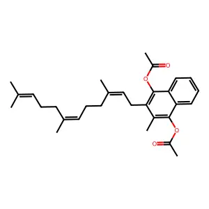 2-methyl-3-1,4-naphthalenedioldiacetate structure
