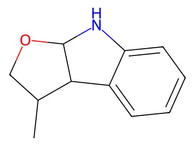 2H-Furo[2,3-b]indole, 3,3a,8,8a-tetrahydro-3-methyl- structure