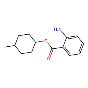 2-Aminobenzoic acid 4-methylcyclohexyl ester structure