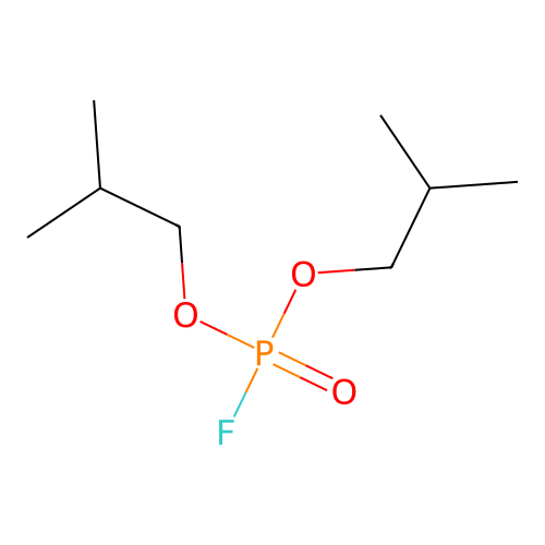 Phosphorofluoridic acid, bis(2-methylporpyl) ester structure