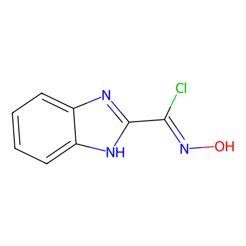 N-hydroxy-1H-benzimidazole-2-carboximidoyl chloride structure