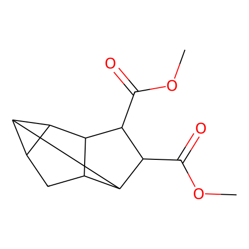 Dimethyl tetracyclo[4.3.0.02,4.03,7]nonane-8,9-dicarboxylate structure