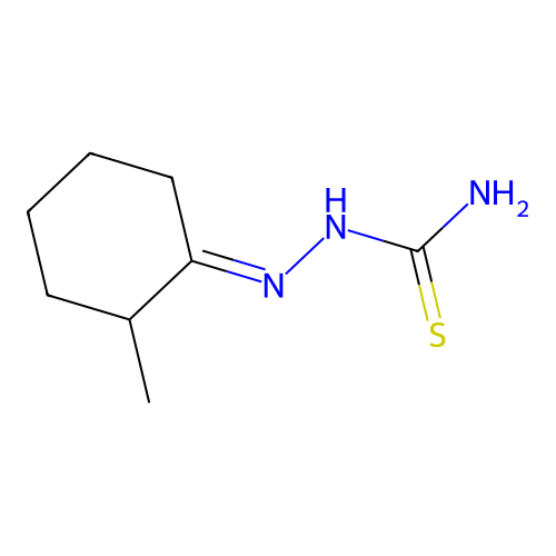 Hydrazinecarbothioamide, 2-(2-methylcyclohexylidene)- structure