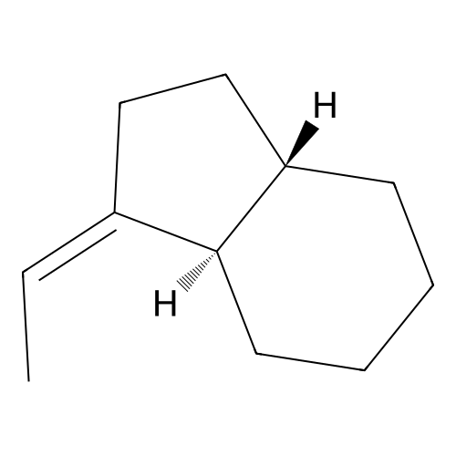 1-Ethylideneoctahydro-1H-indene (trans) structure