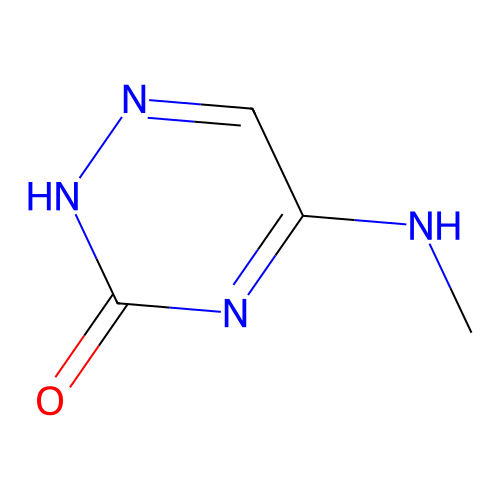 5-(methylamino)-1,2,4-triazin-3(2H)-one structure