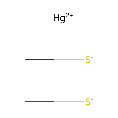 Mercury dimethanethiolate structure